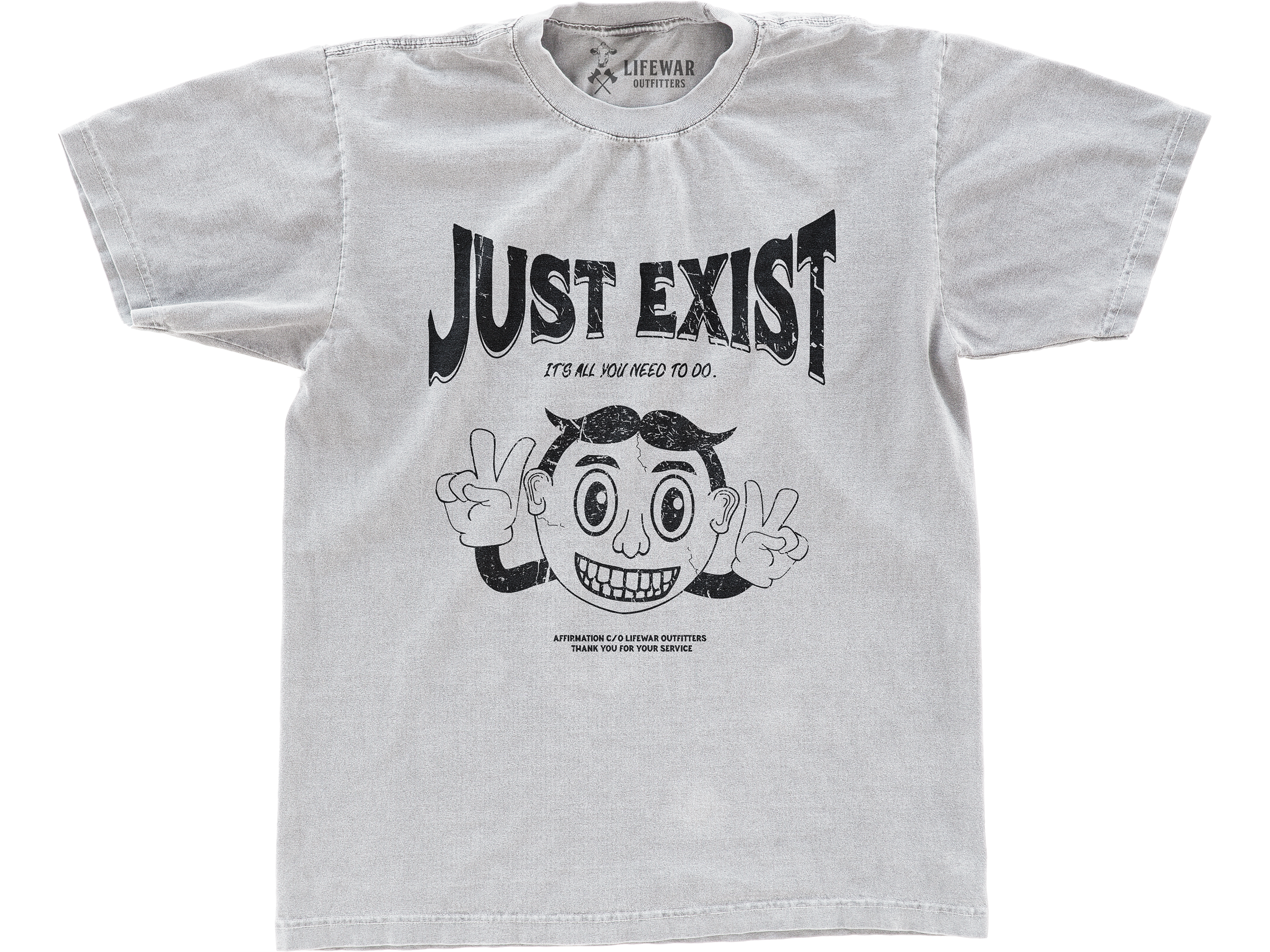 JUST EXIST (WHITE T-SHIRT)